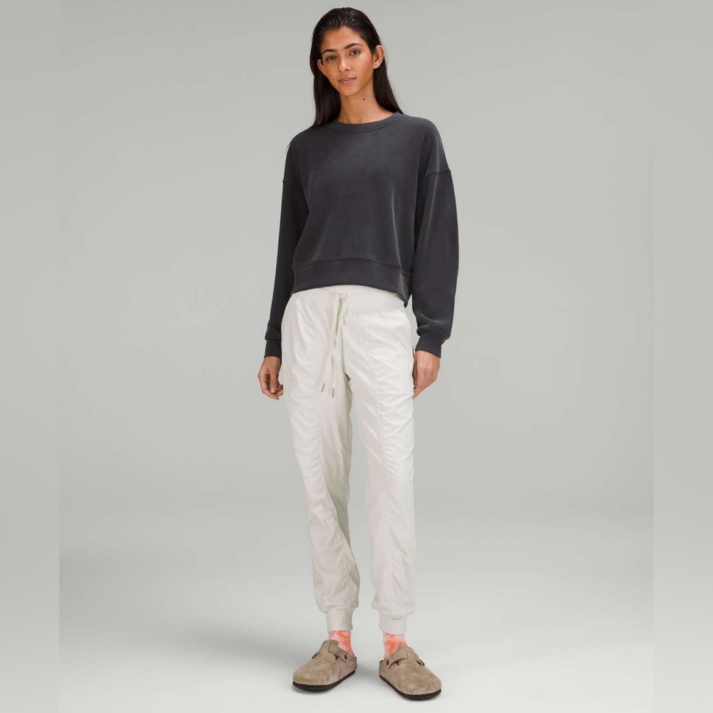 Lululemon Softstreme Perfectly Oversized Cropped Crew Black